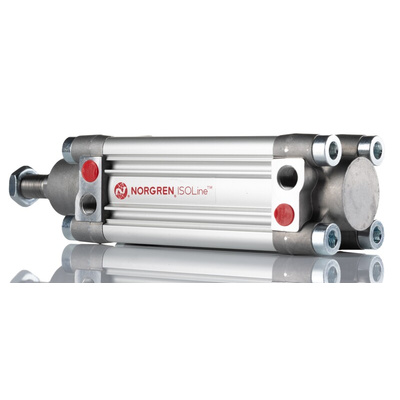 Norgren Pneumatic Piston Rod Cylinder - 50mm Bore, 80mm Stroke, PRA/802000/M Series, Double Acting