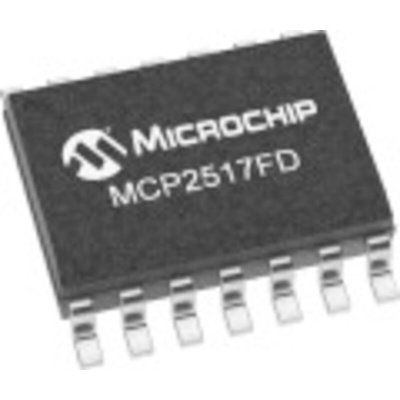 Microchip MCP2517FD-H/SL, CAN Controller 8Mbps, 14-Pin SOIC