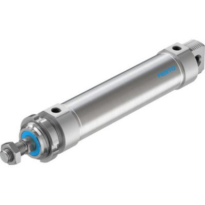 Festo Pneumatic Roundline Cylinder - 196046, 50mm Bore, 160mm Stroke, DSNU Series, Double Acting