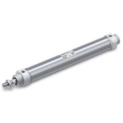 SMC Pneumatic Piston Rod Cylinder - 75mm Bore, 20mm Stroke, CM2-Z Series, Double Acting