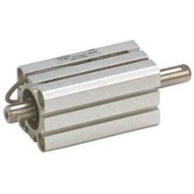 SMC Pneumatic Compact Cylinder - 16mm Bore, 25mm Stroke, CQS Series, Double Acting