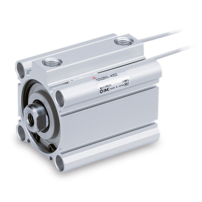 SMC Pneumatic Compact Cylinder - 10mm Bore, 12mm Stroke, CQ2 Series, Single Acting