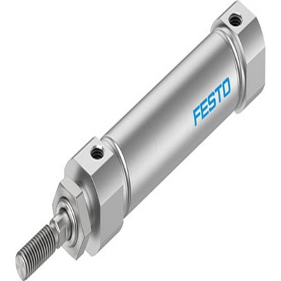 Festo Pneumatic Piston Rod Cylinder - DSNU-S-16, 16mm Bore, 30mm Stroke, DSNU Series, Double Acting