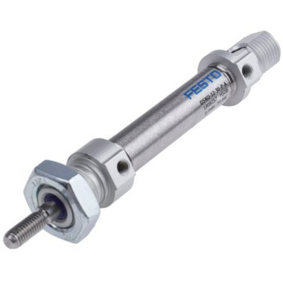 Festo Pneumatic Cylinder - 19184, 10mm Bore, 25mm Stroke, DSNU Series, Double Acting