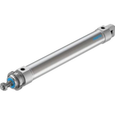 Festo Pneumatic Roundline Cylinder - 196038, 40mm Bore, 250mm Stroke, DSNU Series, Double Acting