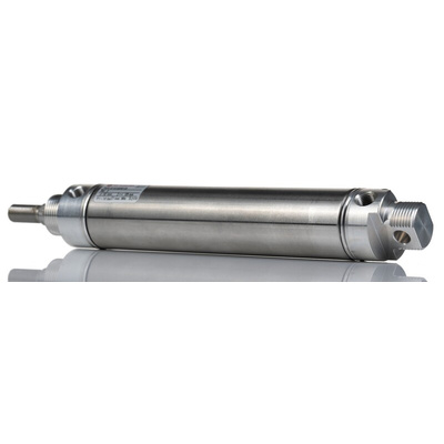 Norgren Pneumatic Roundline Cylinder - RT/57232/M/125, 32mm Bore, 125mm Stroke, RT/57200/M Series, Double Acting