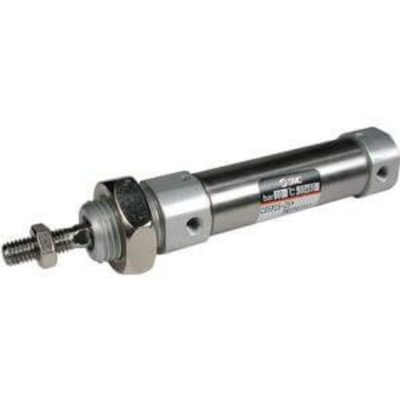 SMC ISO Standard Cylinder - 10mm Bore, 25mm Stroke, C85 Series, Double Acting