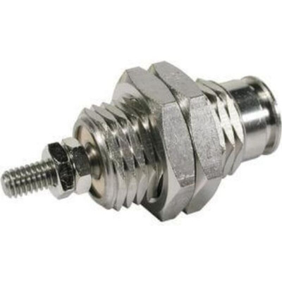 SMC Pneumatic Piston Rod Cylinder - 15mm Bore, 10mm Stroke, CJP Series, Single Acting with Return Spring Acting