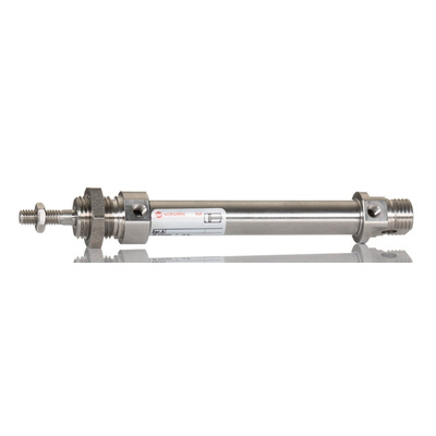 Norgren Double Acting Cylinder - KM/8012/M/25, 12mm Bore, 25mm Stroke, KM/8000/M Series, Double Acting