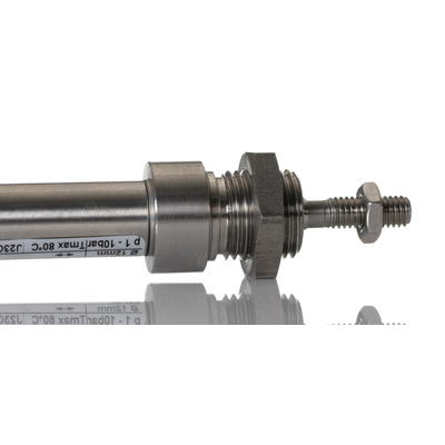 Norgren Double Acting Cylinder - KM/8012/M/25, 12mm Bore, 25mm Stroke, KM/8000/M Series, Double Acting