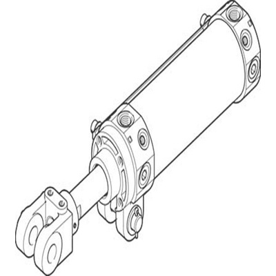 Festo Pneumatic Piston Rod Cylinder - 572350, 50mm Bore, 150mm Stroke, DW Series, Double Acting