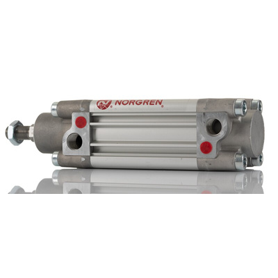 Norgren Pneumatic Piston Rod Cylinder - 40mm Bore, 50mm Stroke, PRA/802000/M Series, Double Acting