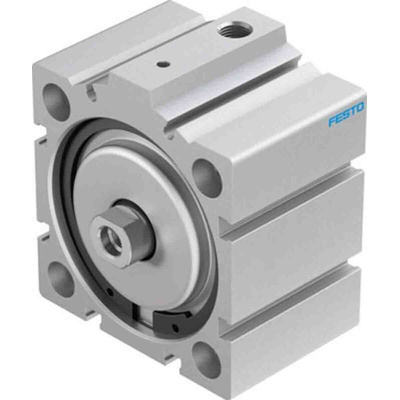 Festo Pneumatic Compact Cylinder - 188276, 63mm Bore, 10mm Stroke, AEVC Series, Single Acting