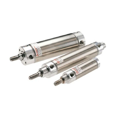 Norgren Pneumatic Roundline Cylinder - 20mm Bore, 80mm Stroke, RT/57200/M Series, Double Acting