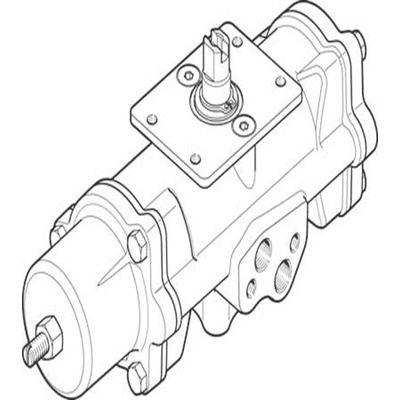 Festo DAPS Series 8.4 bar Single Action Rotary Actuator, 90° Rotary Angle