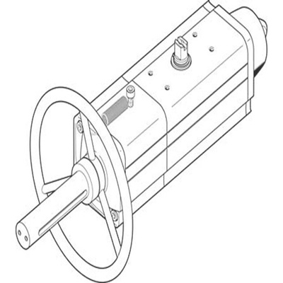 Festo DAPS Series 8.4 bar Single Action Rotary Actuator, 90° Rotary Angle