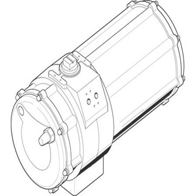 Festo DAPS Series 8.4 bar Single Action Rotary Actuator, 90° Rotary Angle