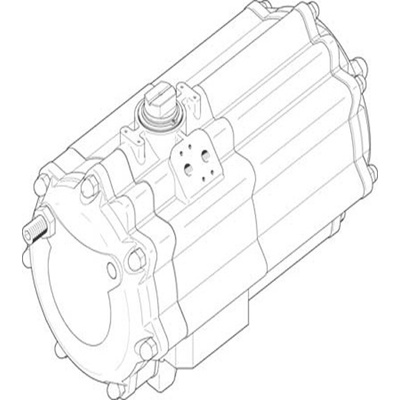 Festo DAPS Series 8.4 bar Single Action Rotary Actuator, 90° Rotary Angle