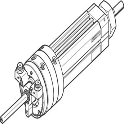 Festo DSL Series 8 bar Double Action Pneumatic Rotary Actuator, 270° Rotary Angle, 20mm Bore