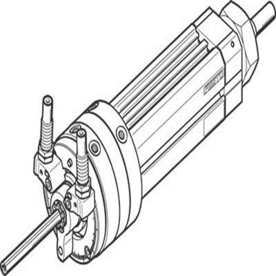 Festo DSL Series 8 bar Double Action Pneumatic Rotary Actuator, 240° Rotary Angle, 40mm Bore