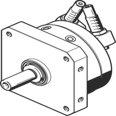 Festo DSM Series 10 bar Double Action Pneumatic Rotary Actuator, 246° Rotary Angle, 12mm Bore