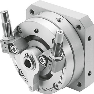 Festo DSM Series 10 bar Double Action Pneumatic Rotary Actuator, 240° Rotary Angle, 63mm Bore