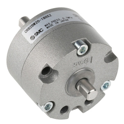SMC CRB Series 0.7 MPa Double Action Pneumatic Rotary Actuator, 180° Rotary Angle, 20mm Bore