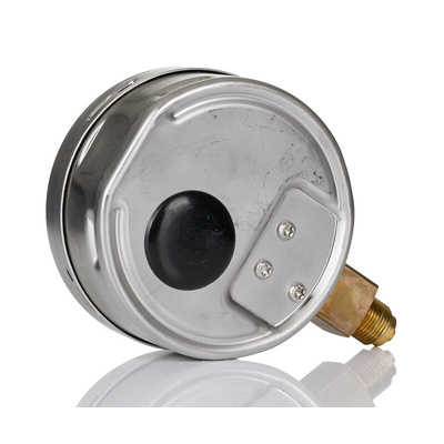 RS PRO G 3/8 Analogue Pressure Gauge 1bar Bottom Entry, -1bar min.