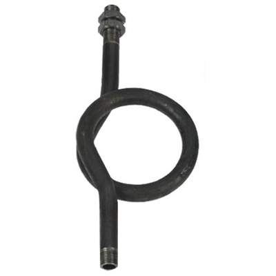RS PRO Pressure Gauge Syphon, 48bar, 3/8 in BSP Connection, Steel, Ring shape