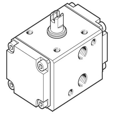 Festo DAPS Series 8.4 bar Single Action Rotary Actuator, 90° Rotary Angle