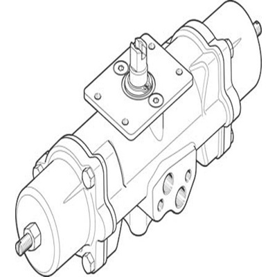 Festo DAPS Series 8.4 bar Single Action Rotary Actuator, 90° Rotary Angle