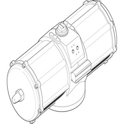 Festo DAPS Series 8.4 bar Single Action Rotary Actuator, 90° Rotary Angle