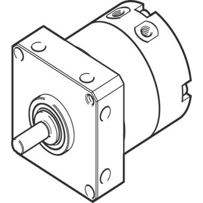 Festo Shock Absorber Series 8 bar Double Action Pneumatic Rotary Actuator, 240° Rotary Angle, 10mm Bore