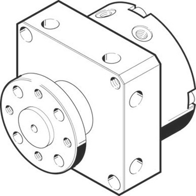 Festo DSM Series 8 bar Double Action Pneumatic Rotary Actuator, 180° Rotary Angle, 10mm Bore