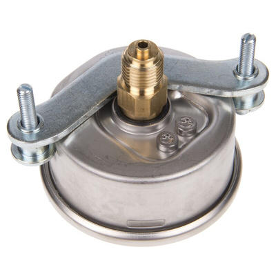 WIKA G 1/4 Analogue Pressure Gauge 25bar Back Entry, 9314196, 0bar min.