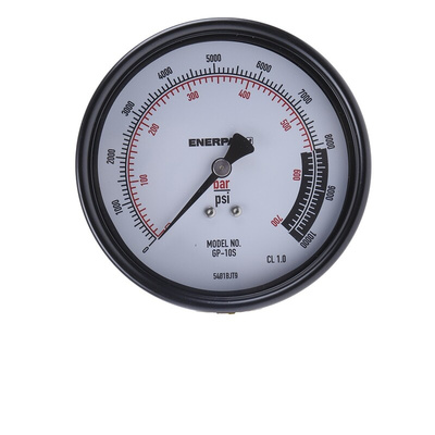 Enerpac Analogue Pressure Gauge 700bar Bottom Entry, GP10S, RS Calibration, 0bar min.