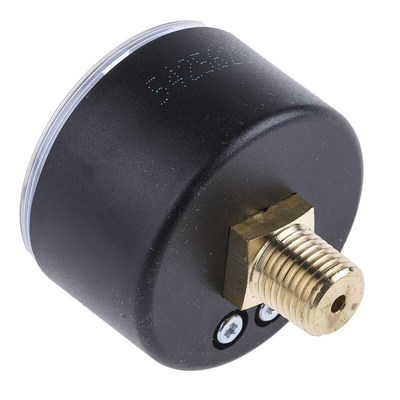 WIKA Analogue Pressure Gauge 10bar Back Entry, 7203493, RS Calibration, 0bar min.
