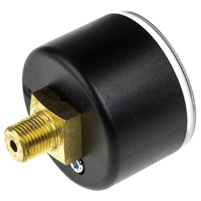 WIKA Analogue Pressure Gauge 0bar Back Entry, 7203726, UKAS, -1bar min.