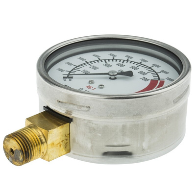 Hi-Force Analogue Pressure Gauge 700bar Bottom Entry, HG1, UKAS, 0bar min.