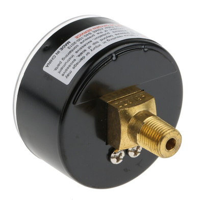 Norgren Analogue Pressure Gauge 10bar Back Entry, 18-013-013, UKAS, 0bar min.