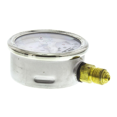 Sferaco G 1/4 Analogue Pressure Gauge 1.6bar Bottom Entry, 1613002, UKAS, 0bar min.
