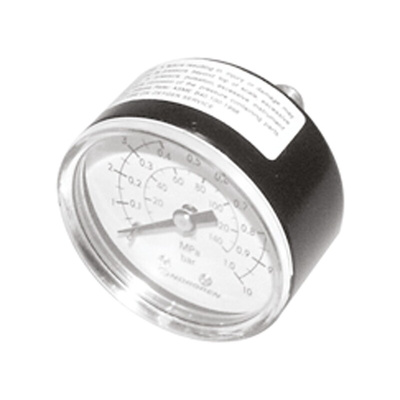 Norgren Analogue Pressure Gauge 6bar Back Entry, 18-013-012, UKAS, 0bar min.