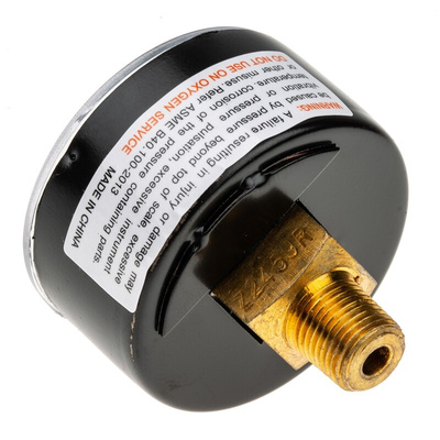 Norgren Analogue Pressure Gauge 10bar Back Entry, 18-013-989, RS Calibration, 0bar min.
