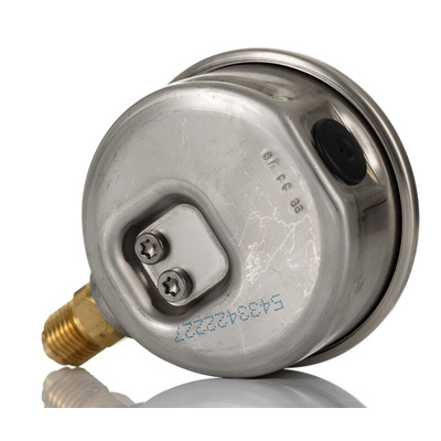 RS PRO G 1/4 Analogue Pressure Gauge 250bar Bottom Entry, 0bar min.