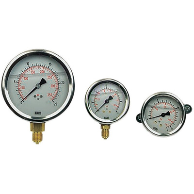 WIKA G 1/4 Analogue Pressure Gauge 6bar Bottom Entry, 7075562, 0bar min.