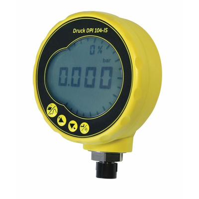 Druck G 1/4 Digital Pressure Gauge 200bar Bottom Entry, DPI104S-18G, RS232, 0bar min., DPI104-S