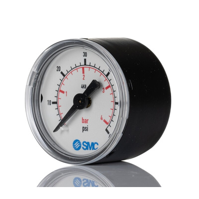 SMC Analogue Pressure Gauge 4bar Back Entry, 4K8-4