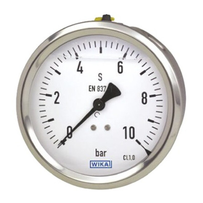 8888 G 1/4 Analogue Pressure Gauge 250bar Back Entry, 9314201, UKAS, 0bar min.