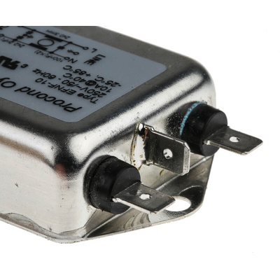 RS PRO 10A 250 V ac 400Hz, Chassis Mount RFI Filter, Tab