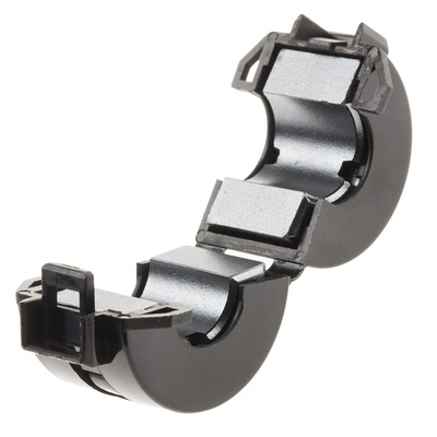RS PRO Openable Ferrite Clamp, 28 Dia. x 32mm, For Computer Peripherals, Digital TV, Internal & External Power Cables,